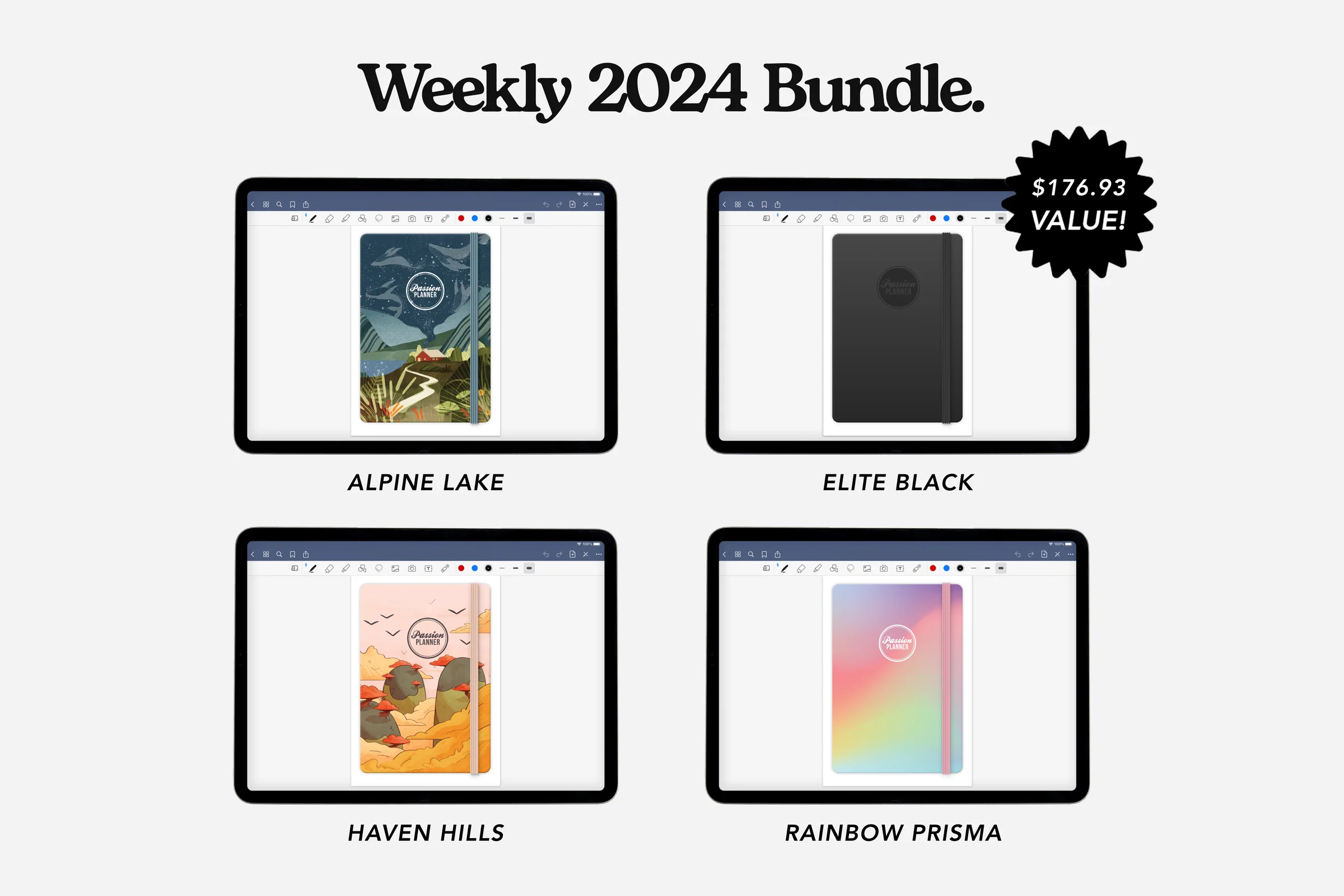 Digital Planner – Weekly 2024 – Bundle